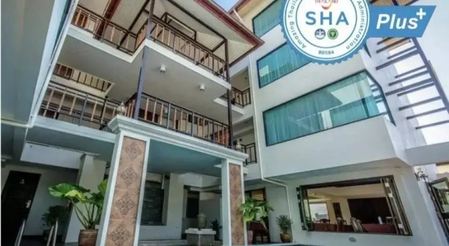 Кровать в общем номере Goldenbell Hotel Chiangmai