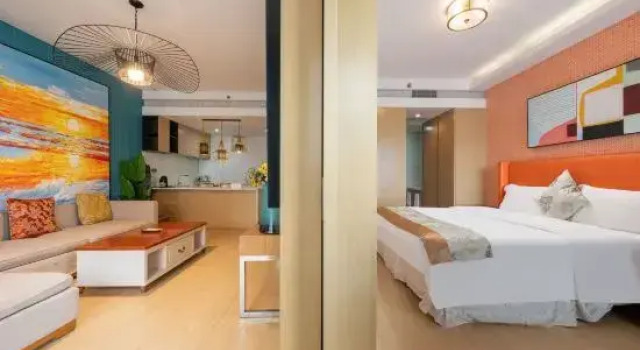 Люкс Deluxe Yuelan Seaview Hotel Apartment (Qingdao May Fourth Square China Railway Center)