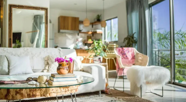 Апартаменты 25' Balcony 13' windows Boho Decor Pool Open