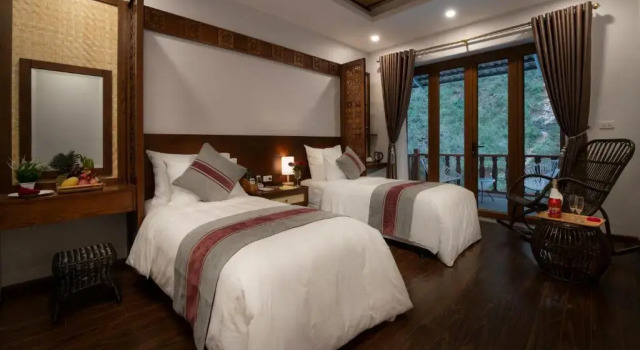 Двухместный номер Deluxe Mai Chau Mountain View Resort