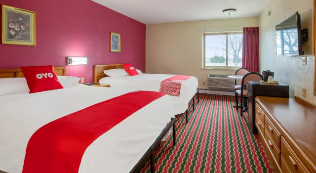 Четырёхместный номер Standard OYO Hotel Chesaning Route 52 & Hwy 57