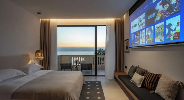 Двухместный номер Standard с балконом Miyue Shenzhen Roman Holiday Bubble Pool hotel