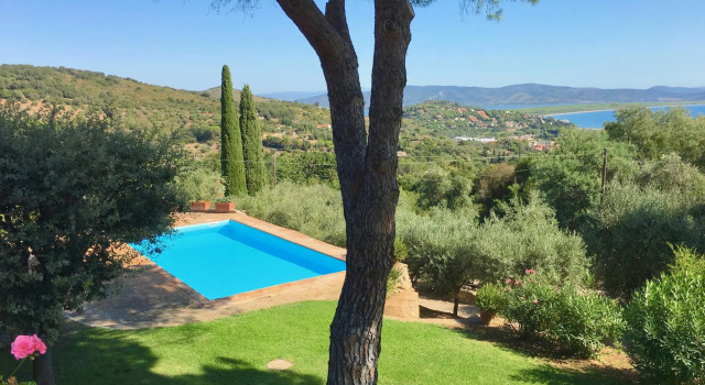 Porto Ercole Villa Della Fonte Large Pool Fabulous Sea Views