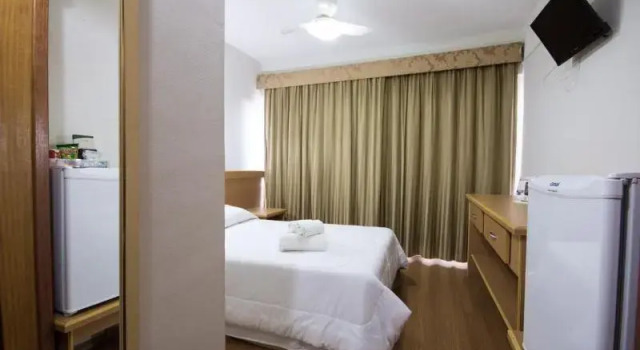 Одноместный номер Standard с балконом Hotel Nacional Inn Poços de Caldas - Lazer completo e Gastronomia no Centro