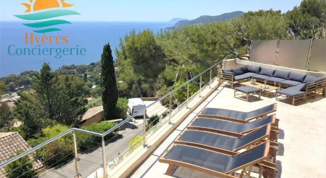 Вилла Mont des oiseaux-VillaT5-Piscine vue mer PK/WIFI