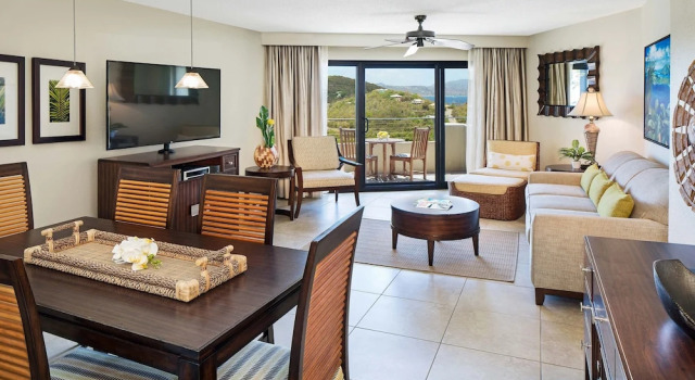 Номер Standard с 2 комнатами с балконом и с красивым видом из окна The Westin St. John Resort Villas