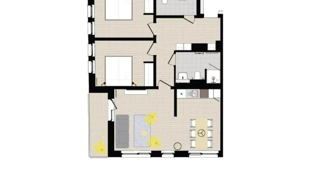 Апартаменты с 2 комнатами Hafenapartments Warnemünde