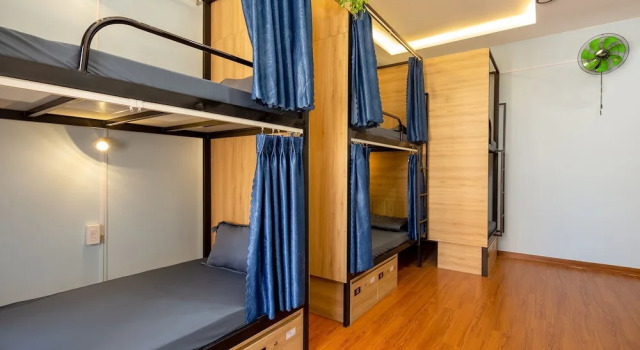 Кровать в общем номере 10 Dollar Homestay Danang - Hostel