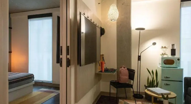 Двухместный люкс c 1 комнатой Moxy Portland Downtown