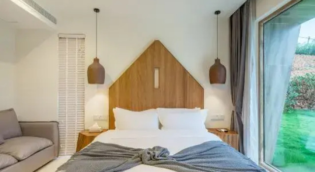 Семейный люкс с видом на горы Liyang Nanshan Bamboo Sea Dreamland Art Hot Spring B&B