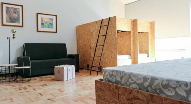 Кровать в общем номере Hostel Pia do Urso