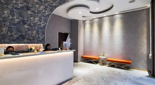 Кровать в общем номере HINOEN Hotel