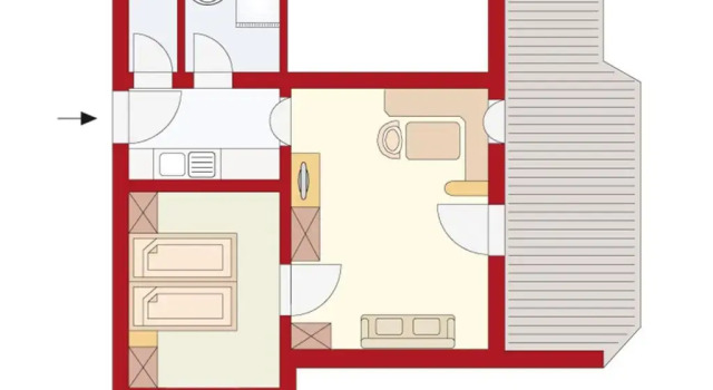 Апартаменты c 1 комнатой Apartments Tirolerhaus