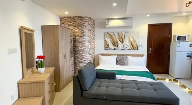 Апартаменты c 1 комнатой с балконом и с видом на море The Red Sea Apartment شقة البحر الأحمر