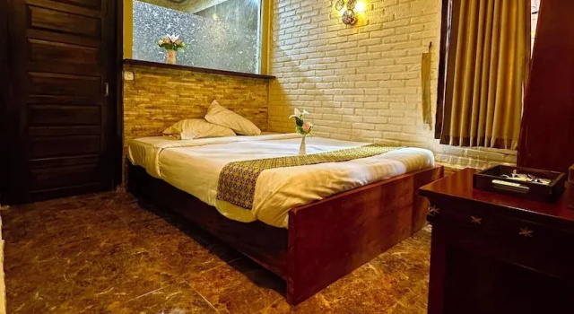 Семейная вилла с балконом и с видом на сад Puunee Wild River Villas Borobudur
