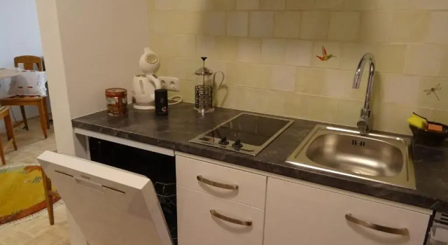 Студия Homely Apartment in the Center with Garden View