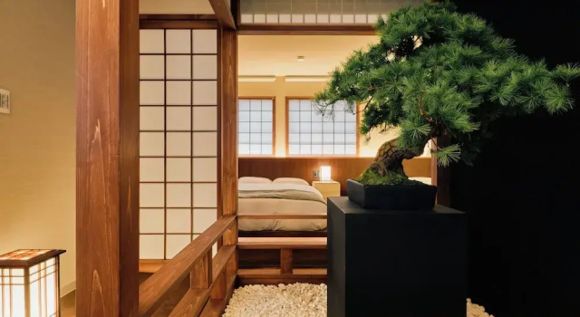Номер Royal KONJAKUSO Osaka Tempozan KANOH SHOHAKU Sakura Pine Tree