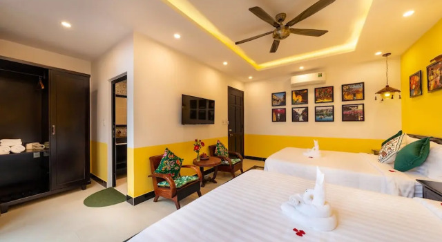 Двухместный семейный номер Standard c 1 комнатой с балконом Coco Viet Homestay