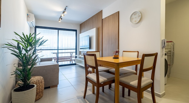 Апартаменты APTO Próximo à Praia | Varanda Gourmet | Climatizado | San Martin | Destino BSM 203A
