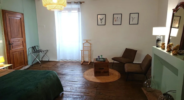 Номер Comfort Gîtes & Chambres dhôtes Peyrecout