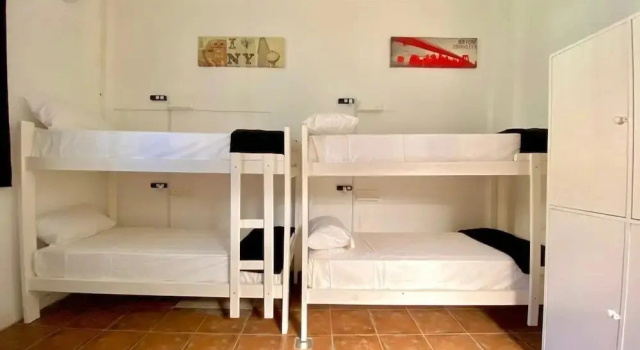 Кровать в общем номере с частичным видом PH Palermo Hostel