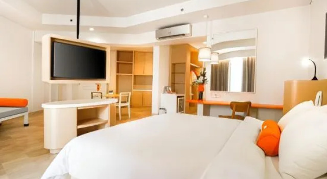 Люкс с красивым видом из окна HARRIS Resort Batam Waterfront