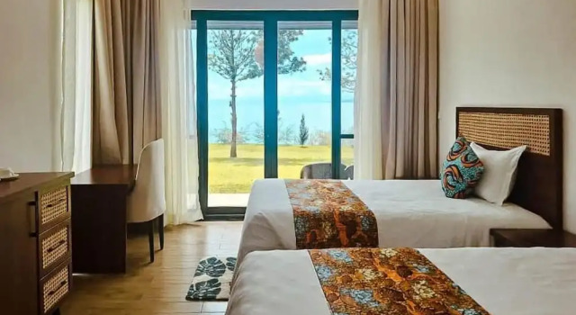 Eben Lake Kivu Cottages and Villas, Rezervovat Hotel Hotely v Kagano se snídaní, Snídaně