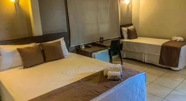 Трёхместный номер Deluxe Rede Andrade Center Premium