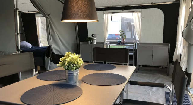 Familie telt Bryrup Camping