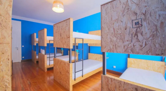 Кровать в общем номере Santa Maria Hostel
