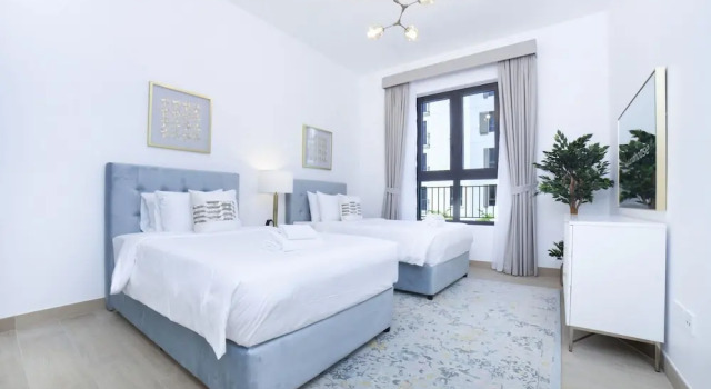 Signature 2BR in Port de La Mer, Забронировать Апартаменты/квартира Отели Дубая с бассейном, рядом с Пляж Ля Мер, Бассейн
