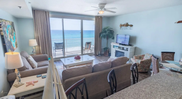 Shores of Panama 630 1 Bedroom 2 Bathrooms Condo, Забронировать Отель Панама-Сити Панхэндл Флорида, рядом с Загородный клуб "Сигнал Хилл"