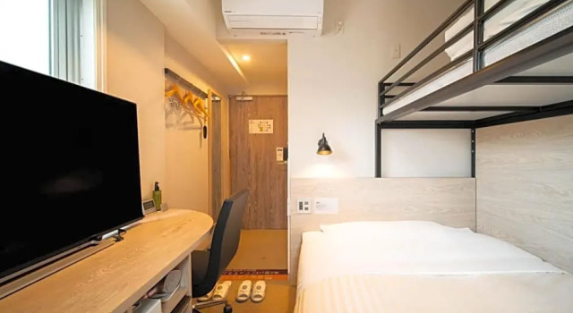 Четырёхместный номер Standard Super Hotel Shinbashi-Karasumoriguchi