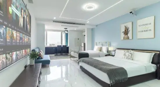 Двухместный люкс Youxing Using·High-altitude Scenic Homestay (Jiefangbei Area Hong Ya Dong)