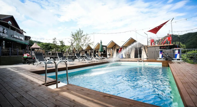 Gapyeong Workshop Camping CV Resort, Prenota Campeggio Hotel a Gyeonggi-do con piscina, Piscina