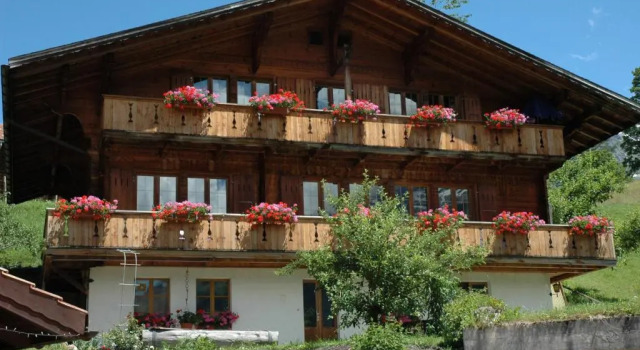 Студия с красивым видом из окна Ferienwohnung Uf dr Liwwi