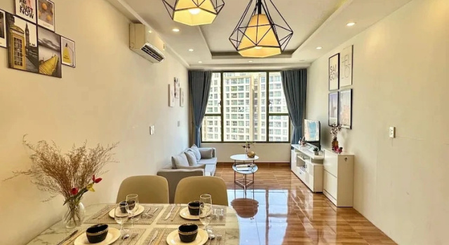Четырёхместные апартаменты Standard с 2 комнатами Saigon Central Apart - Infinity Pool&Gym