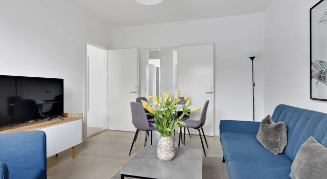 Sanders Fjord 3 - Rokilde City Center 1-bdr Apt, Book Lejlighed Roskilde Sjælland, nær Roskilde Cathedral