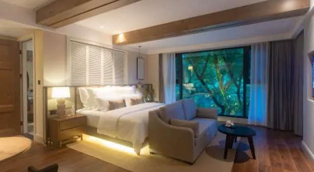 Люкс с красивым видом из окна Chongqing Nanshan Huangge Secret Realm 1939 Homestay