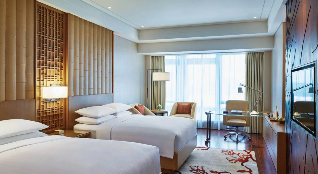 Двухместный номер Deluxe с видом на океан Zhuhai Marriott Hotel