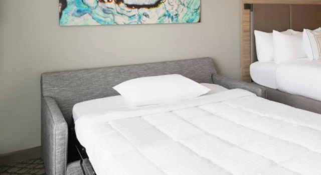 Люкс с балконом и с видом на залив SpringHill Suites by Marriott Panama City Beach Beachfront