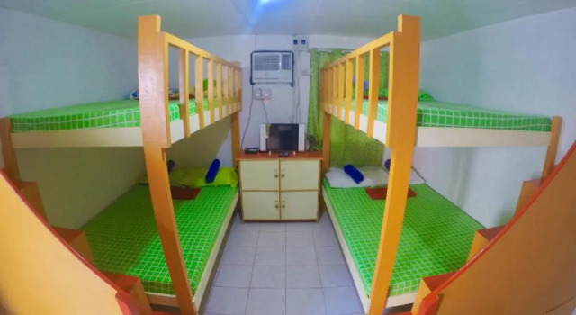 Кровать в общем номере The BIGGIES Inn