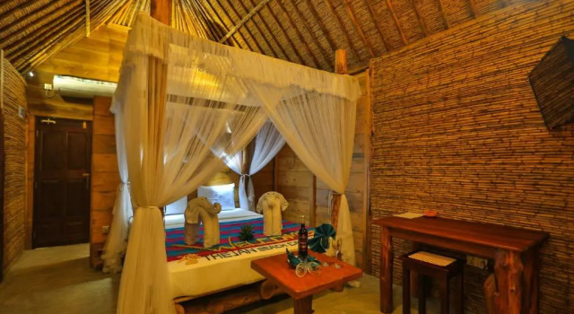 Двухместный номер Standard с балконом и с красивым видом из окна Thejan Beach Cabanas