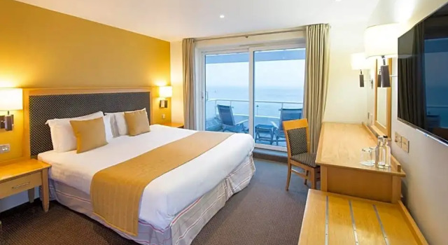 Standard- værelse med altan med havudsigt Haven Hotel
