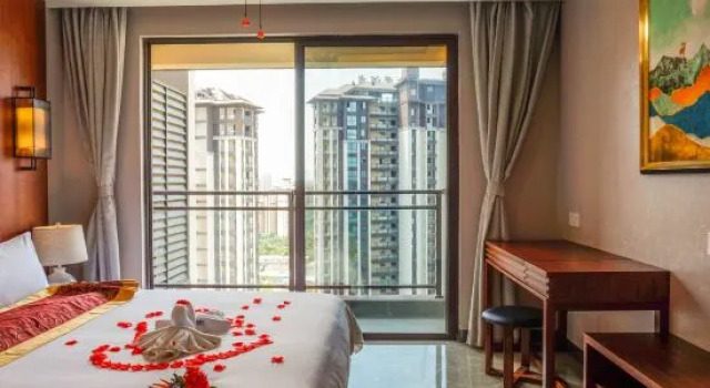3 makuuhuonetta Perhe Sviitti puutarhanäkymä Baoting Diamond Resort