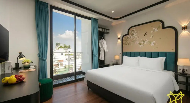Студия Deluxe с балконом и с видом на город Hanoi Grandeur Hotel