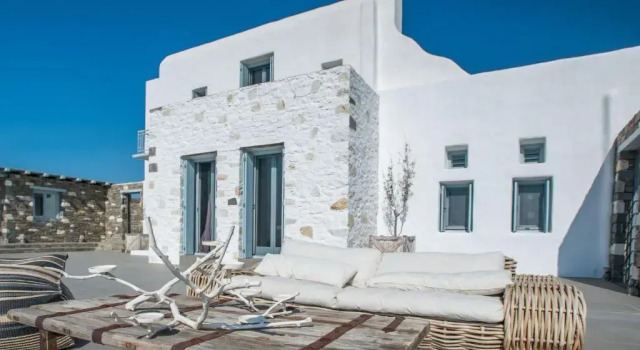 Luxury Paros Villa Sea View Villa Private Pool 4 BDR Tserdakia