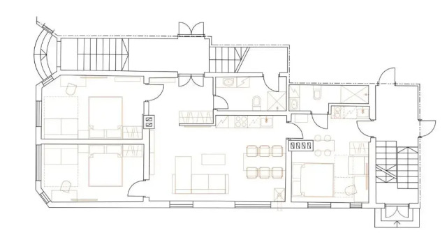 Апартаменты с 3 комнатами Family Apartment