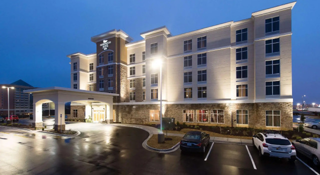 Кровать в общем номере Homewood Suites by Hilton Concord