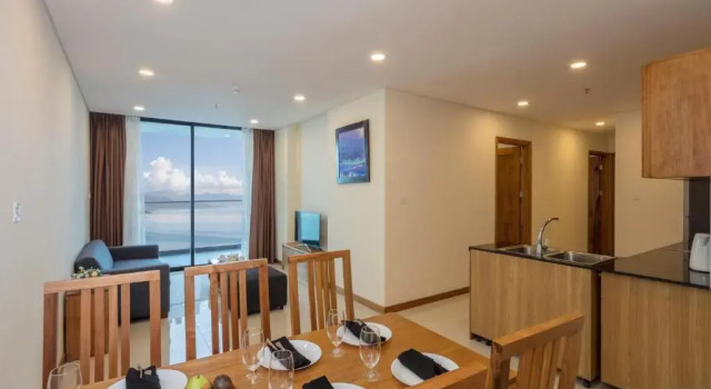 Апартаменты с 2 комнатами с видом на море Holi Beach Hotel & Apartments